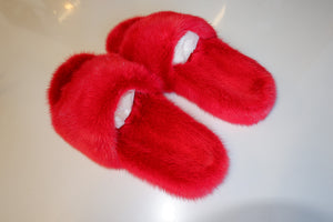 Sample Sale: mink slides red