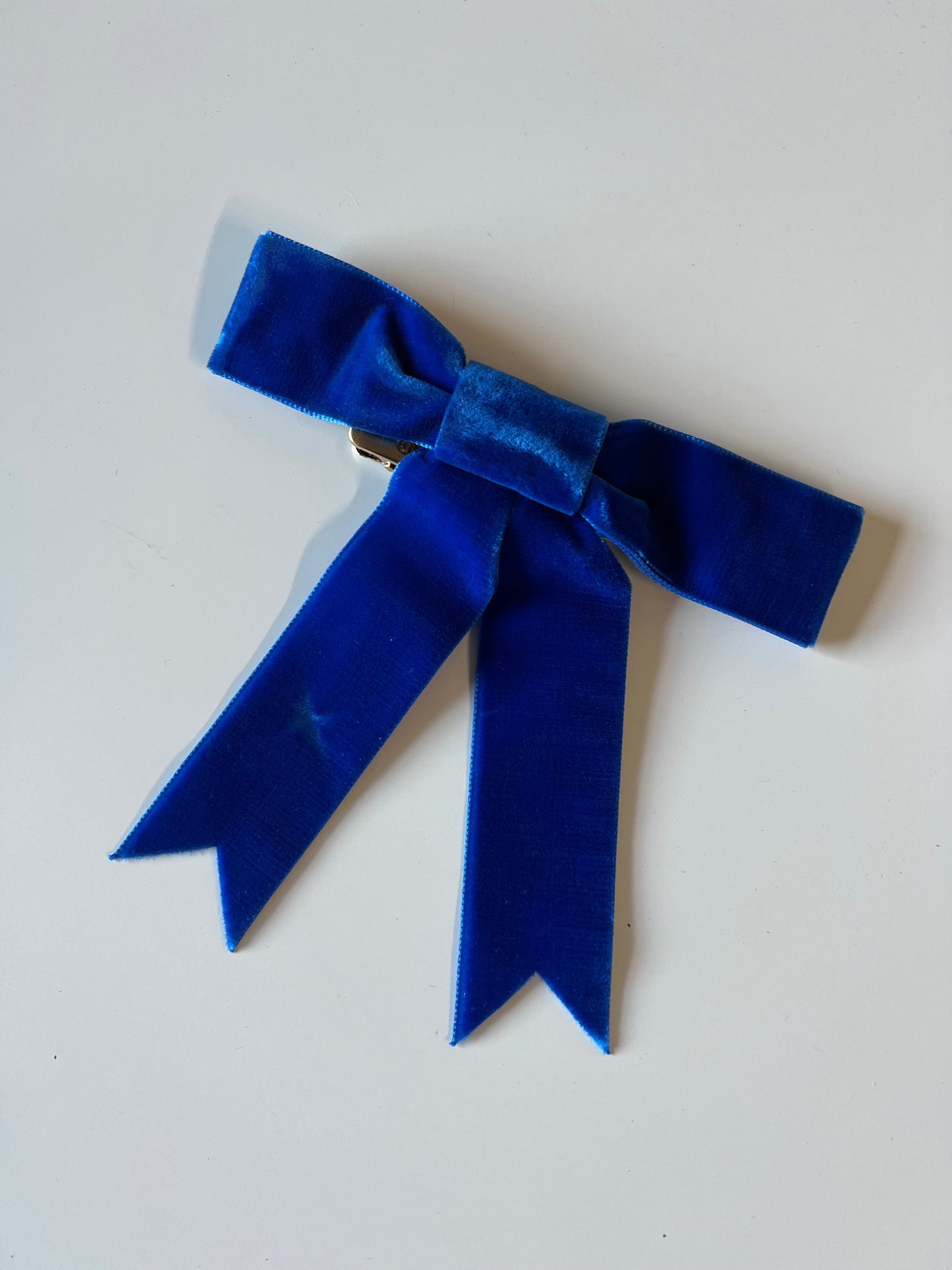 Sample Sale: Blue velvet Sloan bow