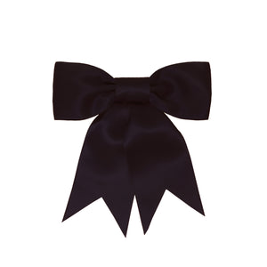 Heather Bow in Black