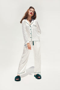 Women’s Pearl Silk Jacquard Pajamas